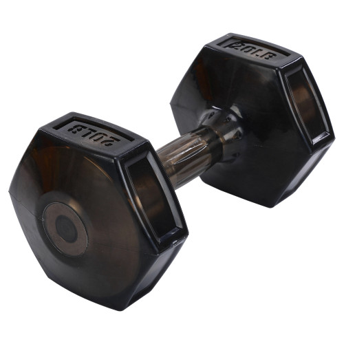 Гантель для фітнесу з TPU покриттям Zelart Jelly Urethane Coated Dumbbells 1х9кг, чорний, код: TA-2946-20LB-S52