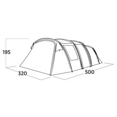 Намет п'ятимісний Easy Camp Hamra 5 (120495), код: 931571-SVA