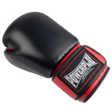 Боксерські рукавиці PowerPlay Classic 10 унцій, чорний-червоний, код: PP_3004_10oz_Bl/Red