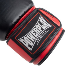 Боксерські рукавиці PowerPlay Classic 10 унцій, чорний-червоний, код: PP_3004_10oz_Bl/Red