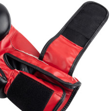 Боксерські рукавиці PowerPlay Classic 10 унцій, чорний-червоний, код: PP_3004_10oz_Bl/Red