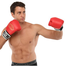 Рукавички боксерські Boxer Еліт кожвініл 12 унцій, червоний-чорний, код: 2022_12_R-S52