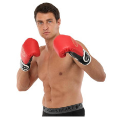 Рукавички боксерські Boxer Еліт кожвініл 12 унцій, червоний-чорний, код: 2022_12_R-S52