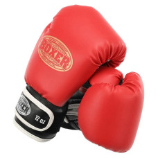Рукавички боксерські Boxer Еліт кожвініл 12 унцій, червоний-чорний, код: 2022_12_R-S52
