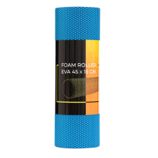 Масажний ролик (валік) Cornix EVA+ 450x150 мм, синій, код: XR-0306