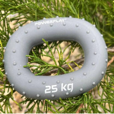 Еспандер кистьовий силіконовий PowerPlay Hand Grip Large 25 кг, сірий, код: PP_4337_Grey_25kg