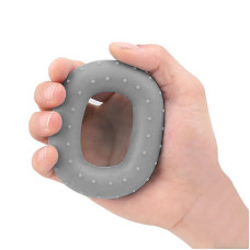 Еспандер кистьовий силіконовий PowerPlay Hand Grip Large 25 кг, сірий, код: PP_4337_Grey_25kg