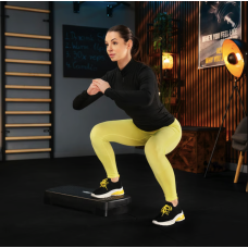 Степ платформа Trex Sport TX-030AS 3 рівнева чорно-жовта, код: 5902308235366
