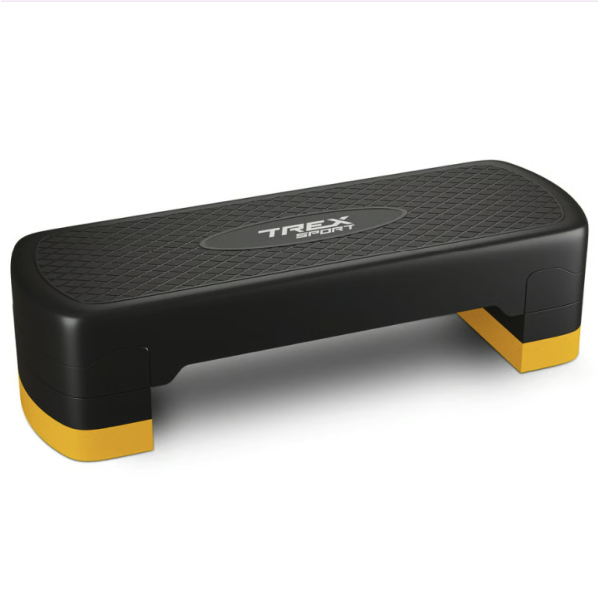 Степ платформа Trex Sport TX-030AS 3 рівнева чорно-жовта, код: 5902308235366