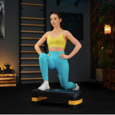 Степ платформа Trex Sport TX-030AS 3 рівнева чорно-жовта, код: 5902308235366