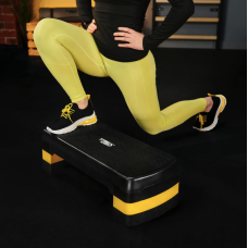 Степ платформа Trex Sport TX-030AS 3 рівнева чорно-жовта, код: 5902308235366