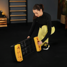 Степ платформа Trex Sport TX-030AS 3 рівнева чорно-жовта, код: 5902308235366