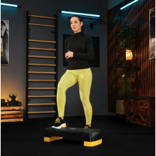 Степ платформа Trex Sport TX-030AS 3 рівнева чорно-жовта, код: 5902308235366