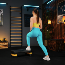 Степ платформа Trex Sport TX-030AS 3 рівнева чорно-жовта, код: 5902308235366