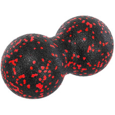 Йога ролер набір FitGo 3 в 1 (ролер, м'яч масажний, м'яч подвійний Duoball), чорний-червоний, код: FI-1061_BKR