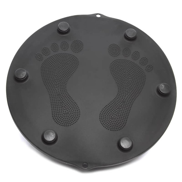 Балансировочная платформа цільна FitGo BOSU з двома еспандерами 570 мм, чорний-фіолетовий, код: FI-1935_V