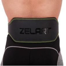 Пояс атлетичний шкіряний Zelart M чорний, код: VL-3349_M