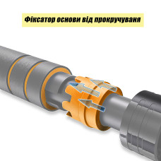 Розсувний розпірний турнік EasyFit OrangeGymBar 60-100 см, код: EF-1634p-1-EF