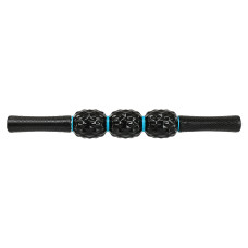 Масажер-палка роликовий антицелюлітний 3 масажери LiveUp Magnetic Massage Stick, чорний, код: LP8264