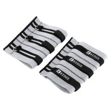 Налокотники для жиму регульовані Ezous Adjustable Elbow Sleeve L, 2 шт, сірий-чорний, код: C-08_L