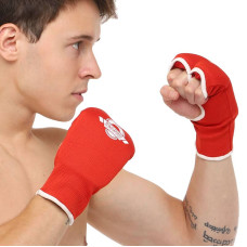 Рукавички для карате Hard Touch розмір M, червоний, код: CO-8891_MR