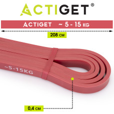 Еспандер-петля Actiget Power Band 2-25 кг (резина для фітнесу та спорту) набір 3 шт ACT0047, код: ACT0047