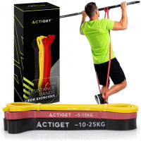 Еспандер-петля Actiget Power Band 2-25 кг (резина для фітнесу та спорту) набір 3 шт ACT0047, код: ACT0047