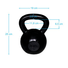 Чавунна гиря Spartan Kettle Ball 20 кг, код: 9001741016290-IN