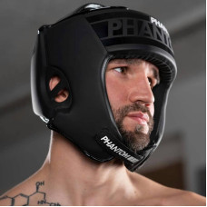 Боксерський шолом Phantom Apex Open Face Head Protection Black, код: PHHG2028
