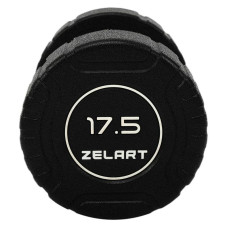 Гантель цільна професійна CPU покриття Zelart 1х17,5кг, чорний, код: TA-3111-17_5