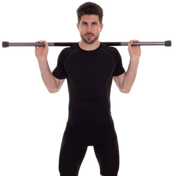 Бодібар Body Bar Zelart 6 кг, чорний-сірий, код: FI-2611-6
