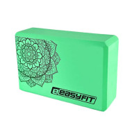 Блок для йоги EasyFit EVA 230х155х75 мм з малюнком м