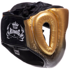 Шолом боксерський з повним захистом шкіряна Top King  Super Star L золотий, код: TKHGSS-01_LY-S52