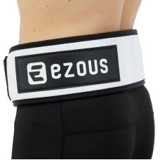 Пояс атлетичний посилений регульований Ezous Leather Sprot Belt розмір S, чорний, код: O-01_S