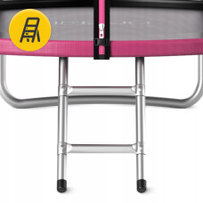 Батут із зовнішньою сіткою 4Fizjo Classic 8FT 252 см Black/Pink, код: P-5907739314536