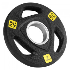 Диск олімпійський Cornix 1x1.25 кг 51 мм металевий, прогумований Black, код: XR-0423