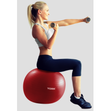 Фітбол York Fitness 55см червоний + насос, код: 0014961820010
