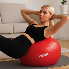 Фітбол York Fitness 55см червоний + насос, код: 0014961820010