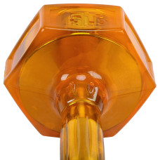 Гантель для фітнесу з TPU покриттям Zelart Jelly Urethane Coated Dumbbells 1х6,8кг, помаранчевий, код: TA-2946-15LB-S52