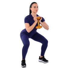 Гантель для фітнесу з TPU покриттям Zelart Jelly Urethane Coated Dumbbells 1х6,8кг, помаранчевий, код: TA-2946-15LB-S52