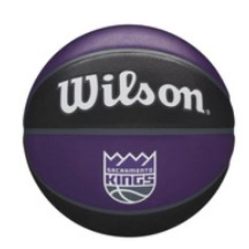 М'яч баскетбольний Wilson NBA Team Tribute Sac Kings №7, фіолетовий-чорний, код: 194979033821
