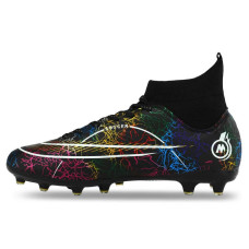 Бутси футбольні Soccer розмір 42, чорний-синій, код: 303-1-2_42BK