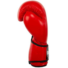 Боксерські рукавиці шкіряні Hard Touch 12 унції, червоний, код: BO-7714_12R