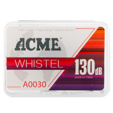 Свисток спортивний суддівський пластиковий зі шнурком ACME синій, код: A0030
