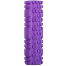 Ролер масажний циліндр (ролик мфр) FitGo Grid Combi Roller 25см, фіолетовий, код: FI-0356_V