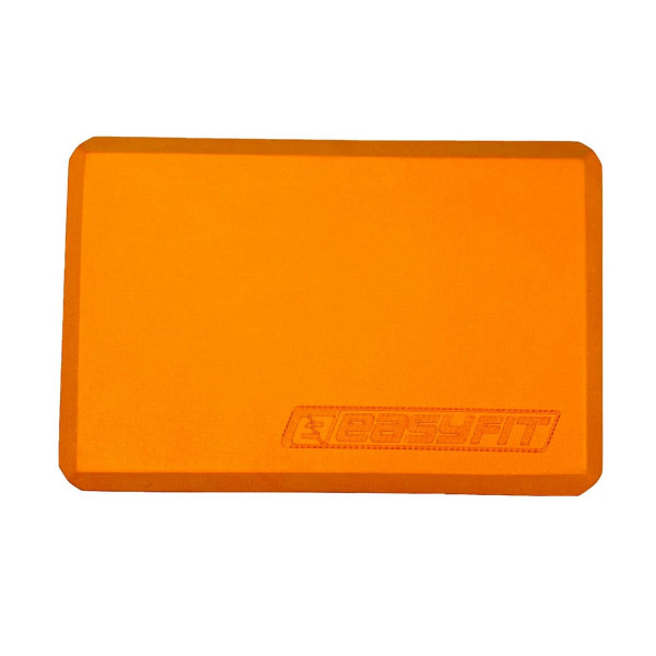 Блок для йоги EasyFit EVA 230х155х75 мм, помаранчевий, код: EF-1818-OR-EF