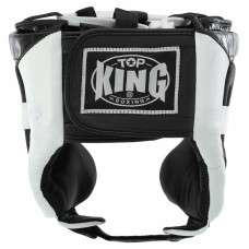 Шолом боксерський у мексиканському стилі Top King M, чорний-білий, код: BO-9794-L_MBKW