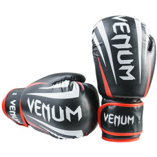 Боксерські рукавички Venum DX 10oz, чорний, код: VM2145-10BL-WS