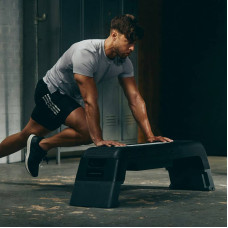 Степ-платформа з функцією лави Adidas ADP-15070BK чорний-сірий, код: 885652022040-IN
