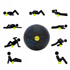 Масажний м'яч Actiget EPP 8 см Black/Blue, код: ACT0095